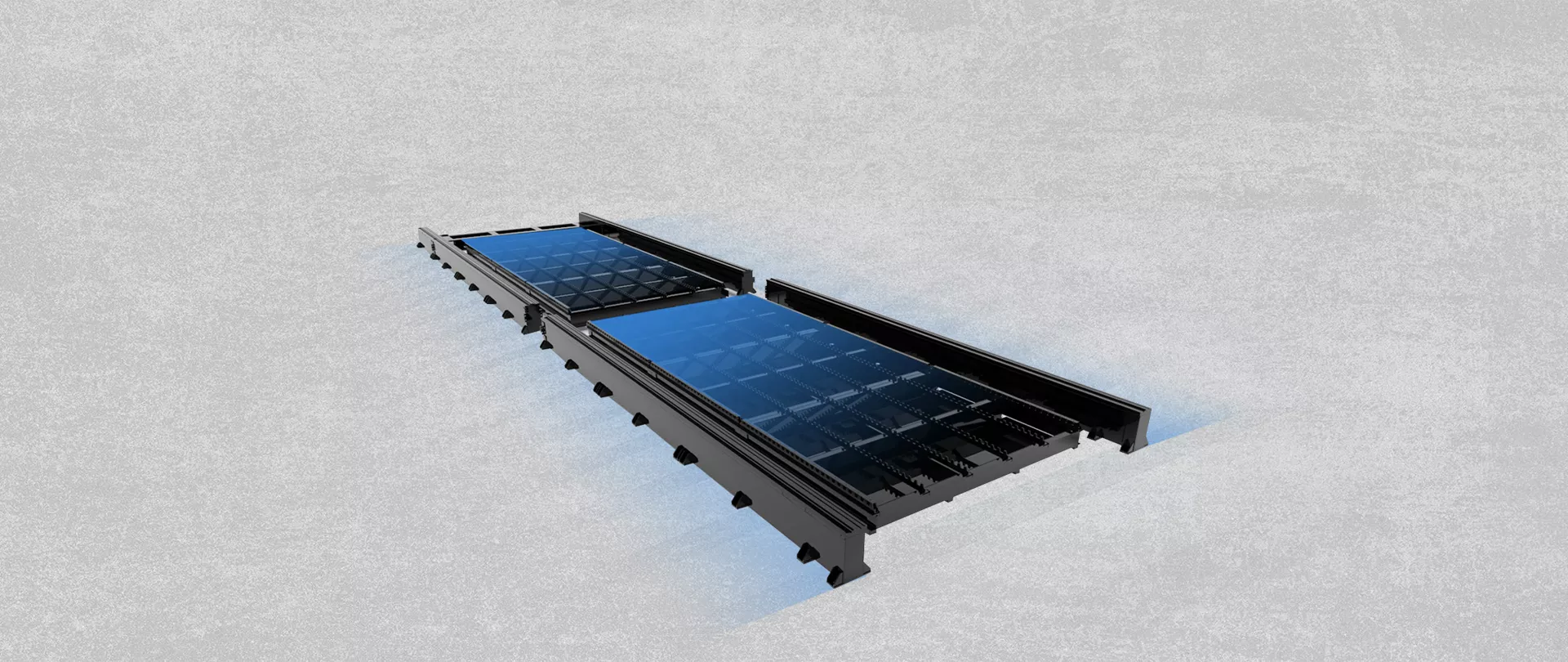 PCL Industrial Gantry Structure with Ground Rails